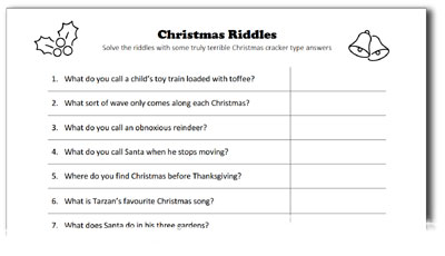 christmas riddles